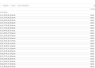 Liste des Sauvegardes