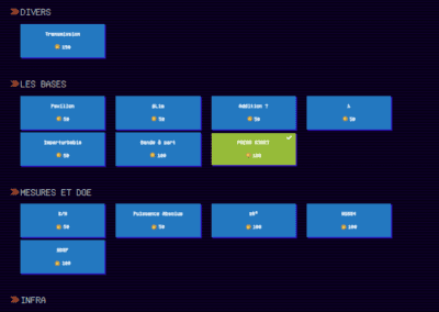 Page d'Accueil des Challenges complète